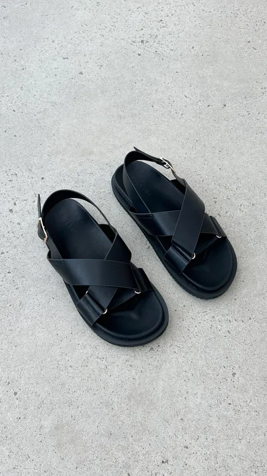 Billy J Sandals and Slides Women Trudy Sandal 8211 Black