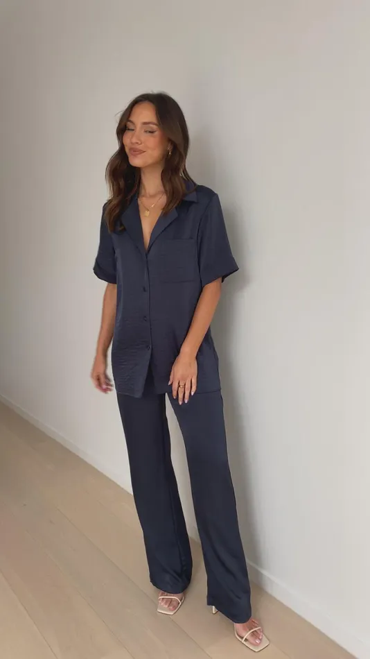 Billy J Sets Women Courtney Pants 8211 Navy