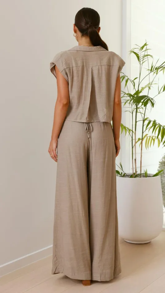 Billy J Sets Women Haku Pants 8211 Sandstone