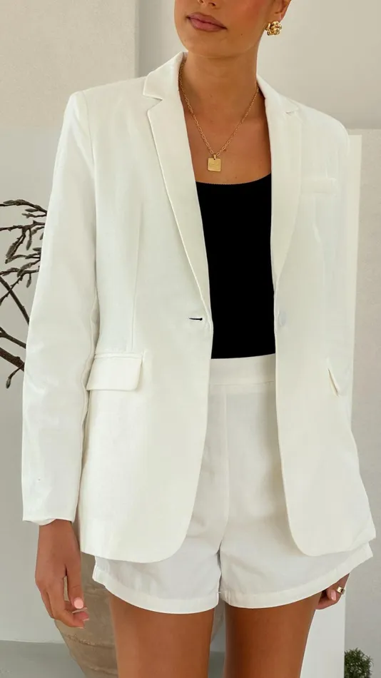 Billy J Sets Women Louella Jacket 8211 White