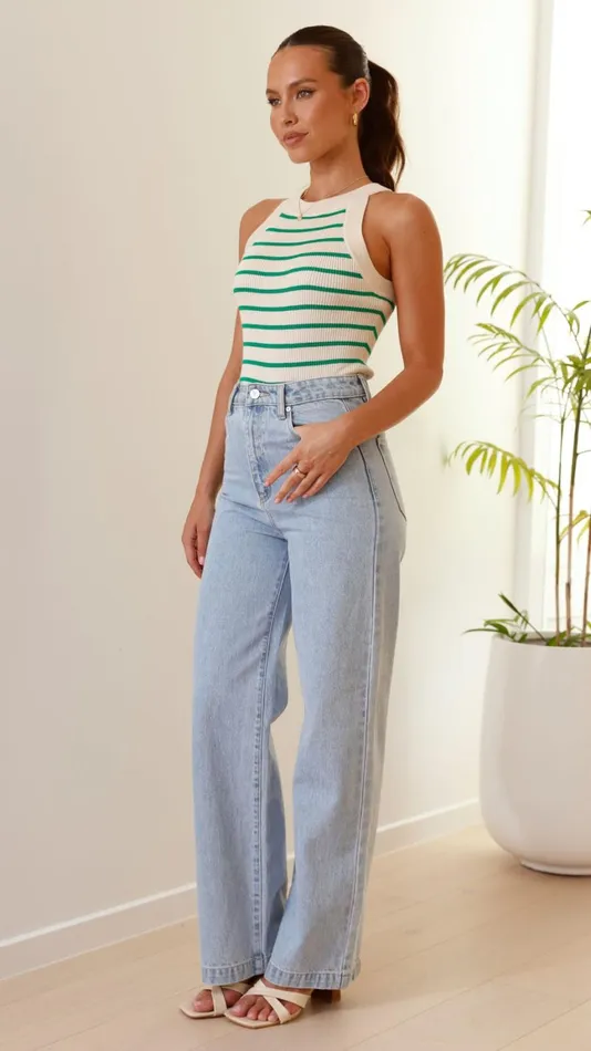 Billy J Sweaters Women Zuri Top 8211 GreenCream
