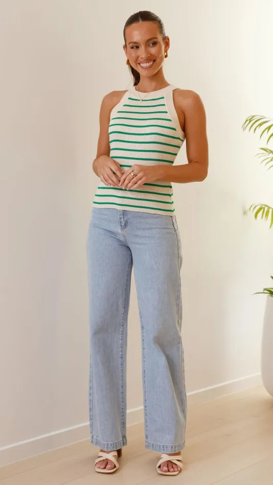 Billy J Sweaters Women Zuri Top 8211 GreenCream
