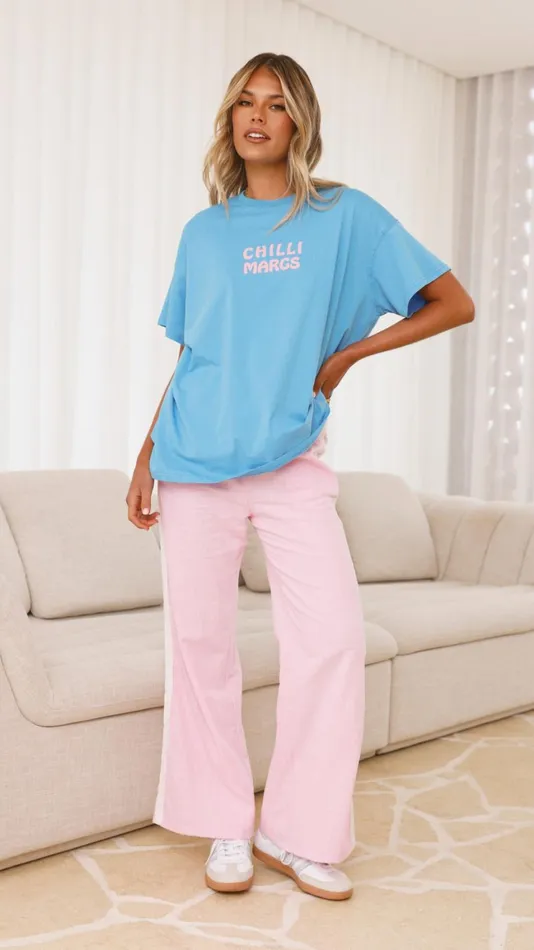 Billy J Tops Women Chilli Margs Top and Pants Set 8211 BluePink