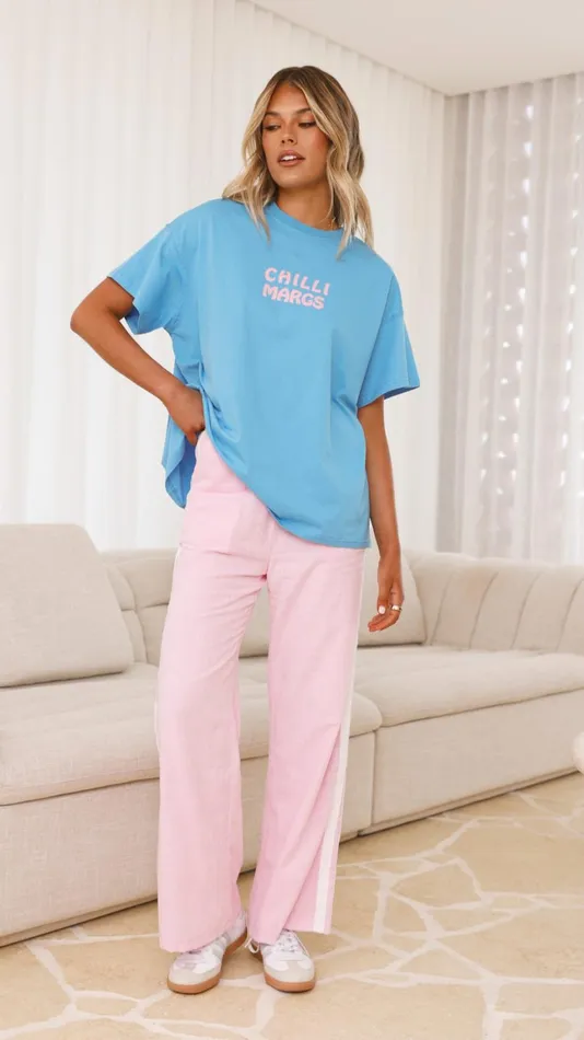 Billy J Tops Women Chilli Margs Top and Pants Set 8211 BluePink