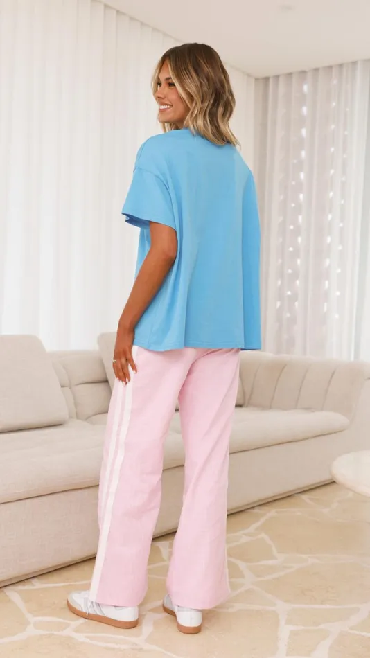 Billy J Tops Women Chilli Margs Top and Pants Set 8211 BluePink