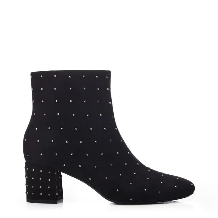 Black Boots Women Moda In Pelle Kravitz Black Alcantara