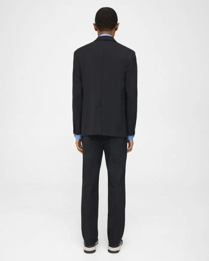Blazers Jackets Men Theory Blazer In Wool Gabardine Black Blazers Jackets Men Theory Blazer In Wool Gabardine Black