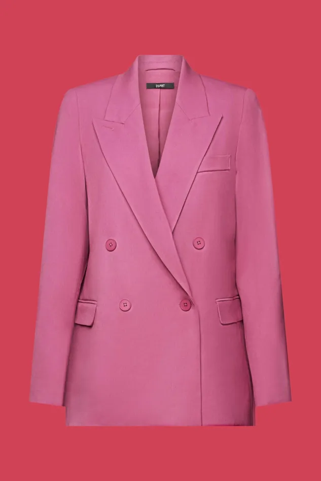 Blazers Women Esprit DoubleBreasted Blazer Violet
