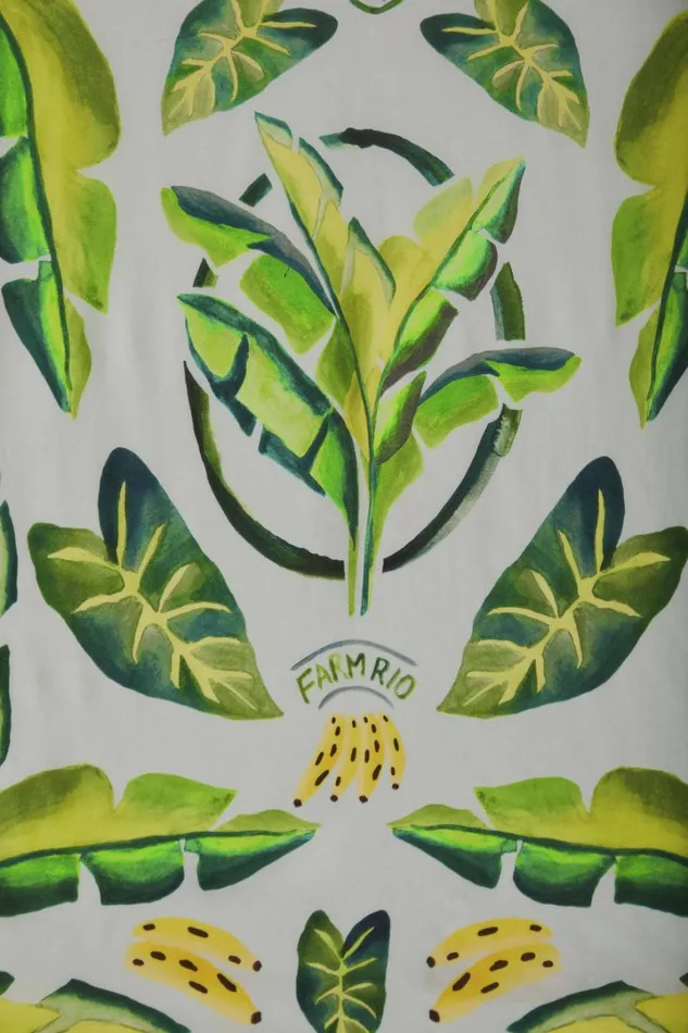 Blue Summer Foliage Scarf Women FARM Rio Gifts Blue Summer Foliage Scarf Women FARM Rio Gifts