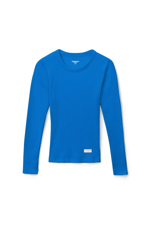 Bodywear Alexander Wang LongSleeve Tee In Ribbed Cotton Jersey