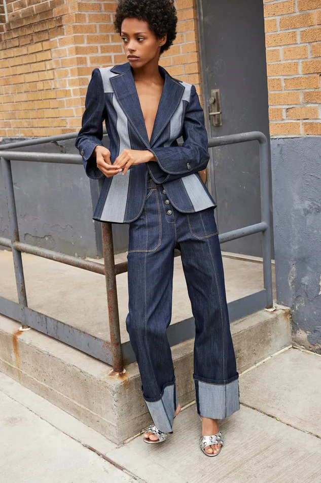 Bottoms Cuffed Benji Pant Indigo Cinq Sept Women