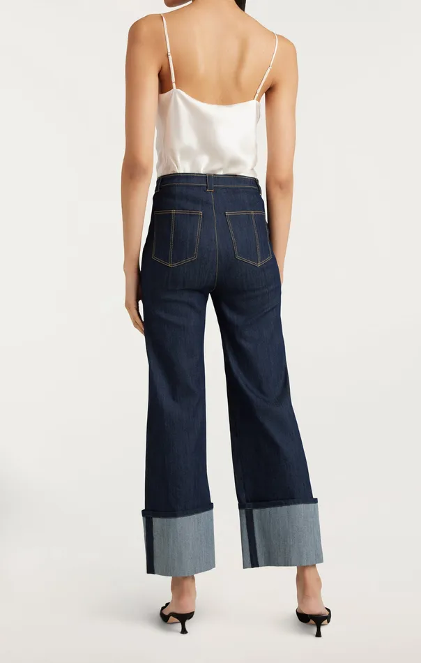 Bottoms Cuffed Benji Pant Indigo Cinq Sept Women