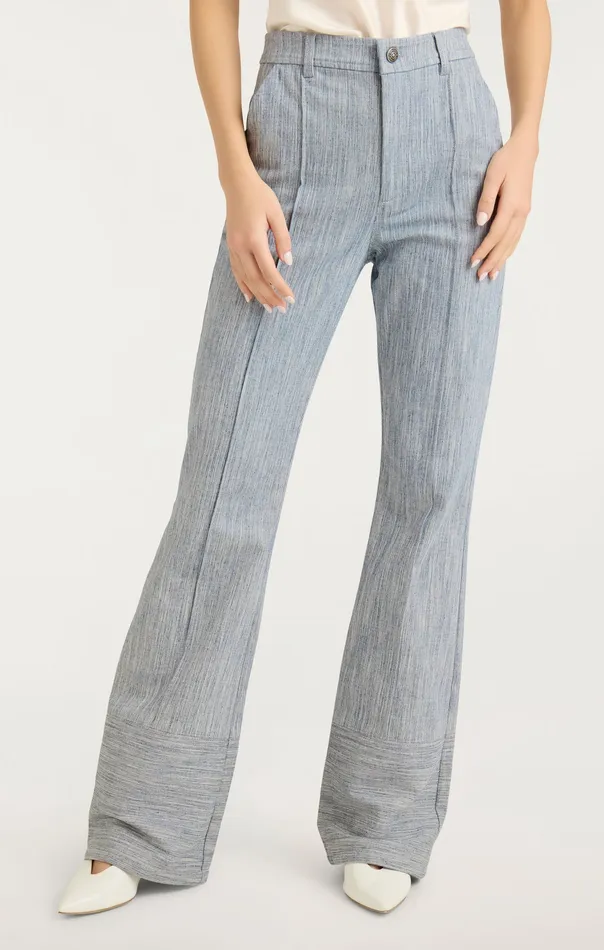Bottoms Women Cinq Sept Evelyn Pant IndigoWhite