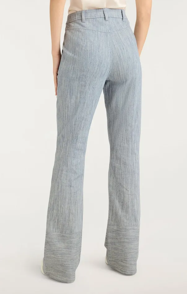 Bottoms Women Cinq Sept Evelyn Pant IndigoWhite