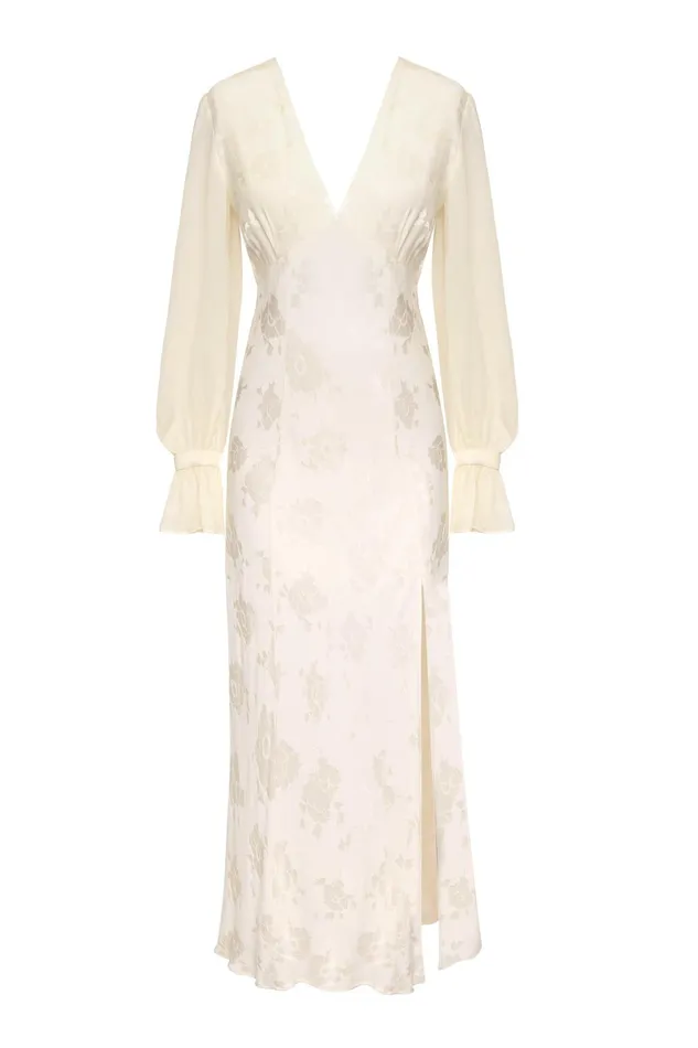 Bridal Women RIXO Aoife Poppy Jacquard Cream Bridal Women RIXO Aoife Poppy Jacquard Cream