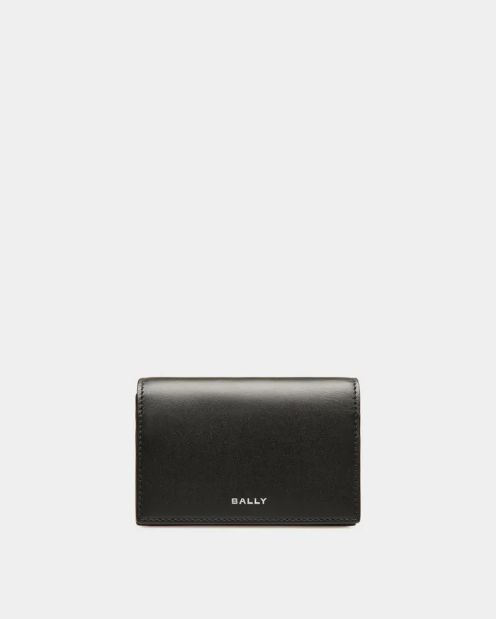 Busy Bally Business Card Case In Leather Men Bally Wallets and Card Holders