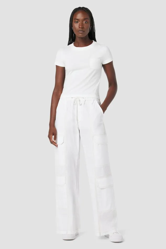 Cargo Women Hudson Jeans Parachute Wide Leg Cargo White Cargo Women Hudson Jeans Parachute Wide Leg Cargo White