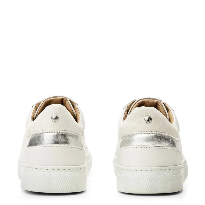 Casual Trainers Women Moda In Pelle Ariba White Leather