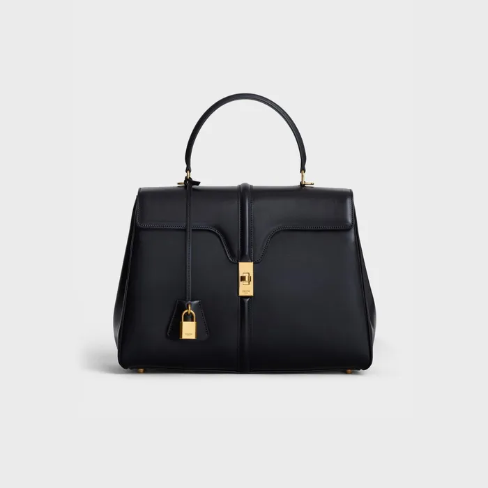 Celine 16 Classique 16 Bag In Satinated Calfskin 8211 Black 8211 Women