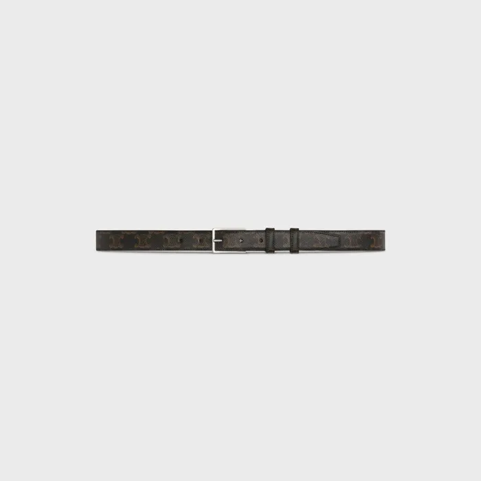 Celine Belts Medium Belt In Triomphe Canvas 8211 Tan 8211 Men