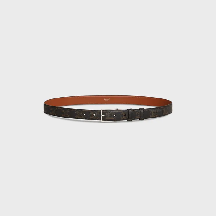 Celine Belts Medium Belt In Triomphe Canvas 8211 Tan 8211 Men