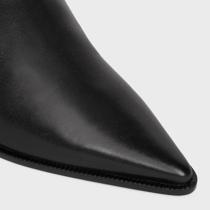 Celine Boots And Ankle Boots CELINE VERNEUIL ANKLE BOOT WITH TRIOMPHE In Calfskin 8211 Black 8211 Women