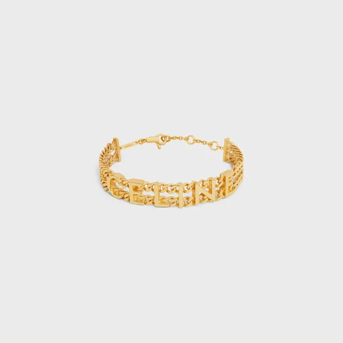 Celine Bracelets Celine Gourmette Bracelet In Brass With Gold Finish 8211 Gold 8211 Women Celine Bracelets Celine Gourmette Bracelet In Brass With Gold Finish 8211 Gold 8211 Women