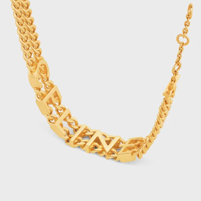 Celine Bracelets Celine Gourmette Bracelet In Brass With Gold Finish 8211 Gold 8211 Women