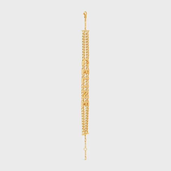 Celine Bracelets Celine Gourmette Bracelet In Brass With Gold Finish 8211 Gold 8211 Women