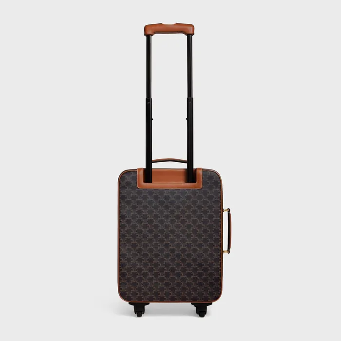 Celine Business And Travel Bags Small Trolley In Triomphe Canvas And Calfskin 8211 Tan 8211 Men Celine Business And Travel Bags Small Trolley In Triomphe Canvas And Calfskin 8211 Tan 8211 Men