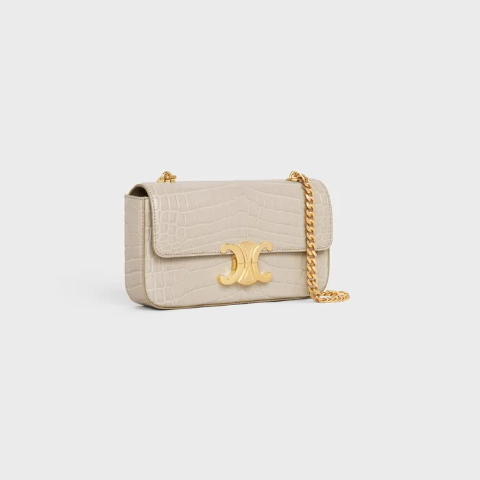 Celine Claude CHAIN SHOULDER BAG CLAUDE In Niloticus Crocodile 8211 Trench 8211 Women Celine Claude CHAIN SHOULDER BAG CLAUDE In Niloticus Crocodile 8211 Trench 8211 Women