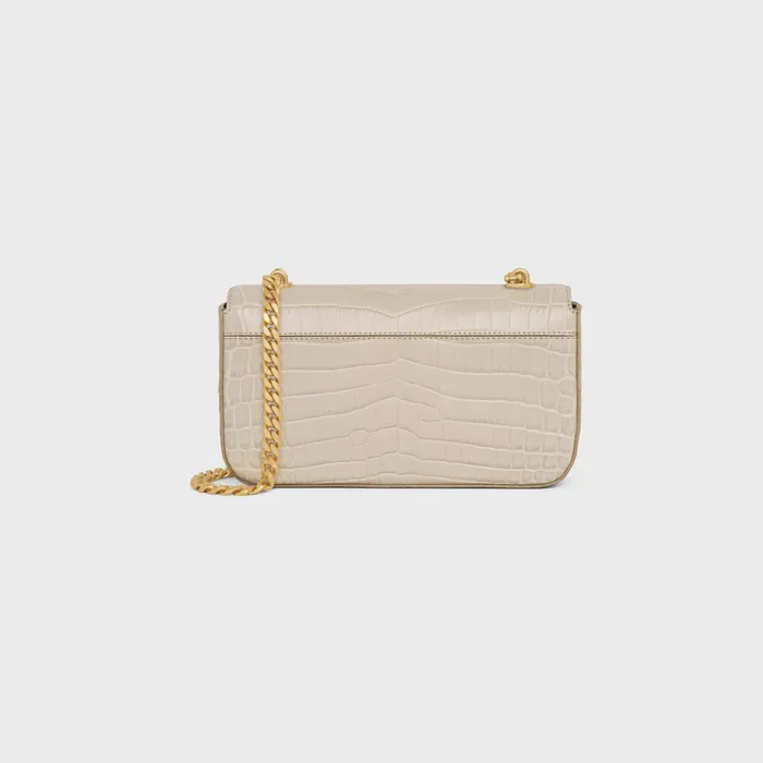 Celine Claude CHAIN SHOULDER BAG CLAUDE In Niloticus Crocodile 8211 Trench 8211 Women Celine Claude CHAIN SHOULDER BAG CLAUDE In Niloticus Crocodile 8211 Trench 8211 Women