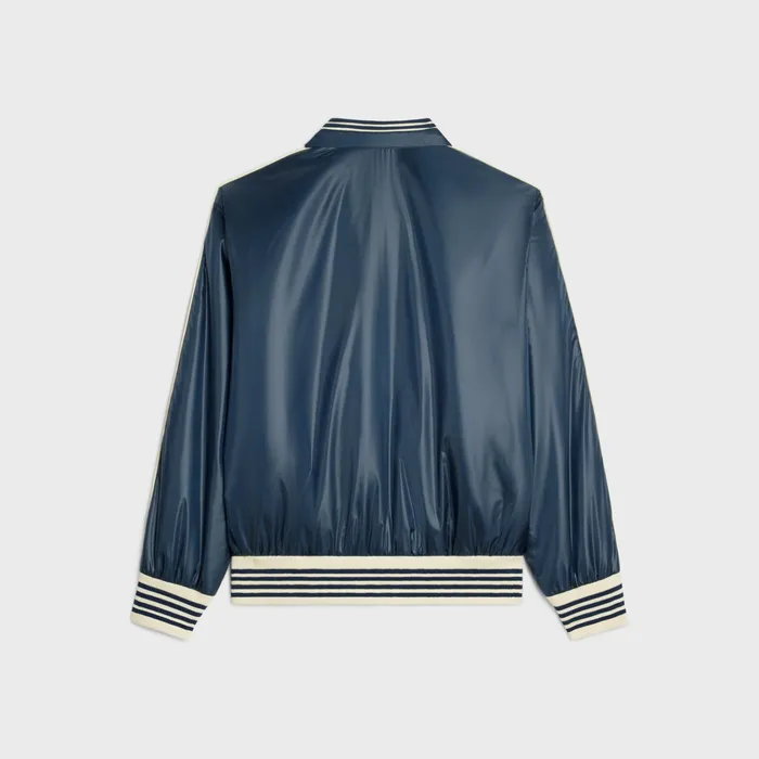 Celine Coats and Blousons Celine Blouson Jacket In Lightweight Nylon 8211 Navy 8211 Men