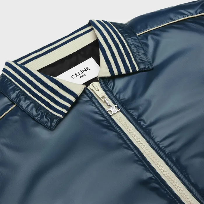 Celine Coats and Blousons Celine Blouson Jacket In Lightweight Nylon 8211 Navy 8211 Men