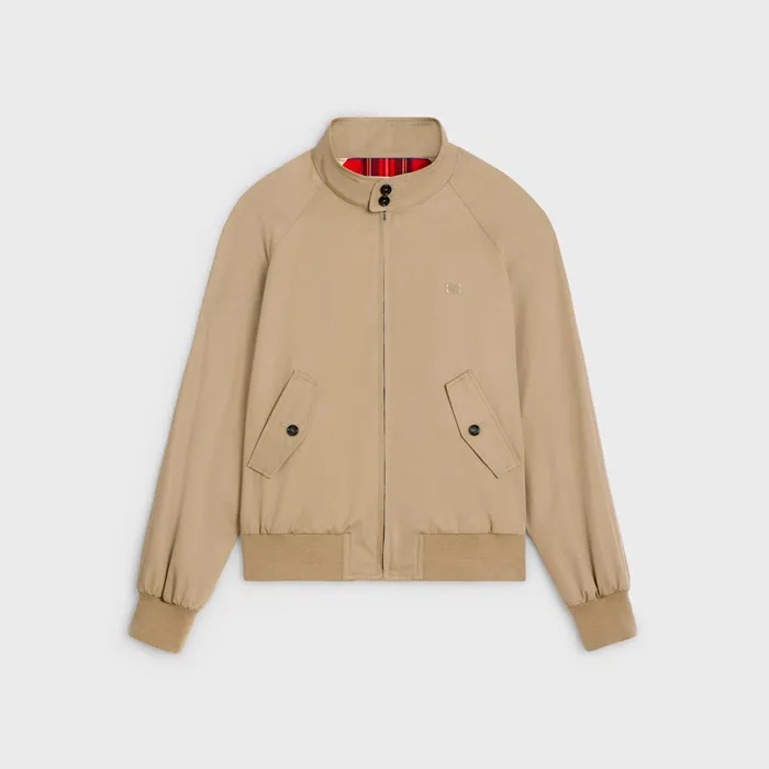Celine Coats and Blousons TRIOMPHE BLOUSON JACKET IN TECHNICAL COTTON 8211 Beige 8211 Men Celine Coats and Blousons TRIOMPHE BLOUSON JACKET IN TECHNICAL COTTON 8211 Beige 8211 Men