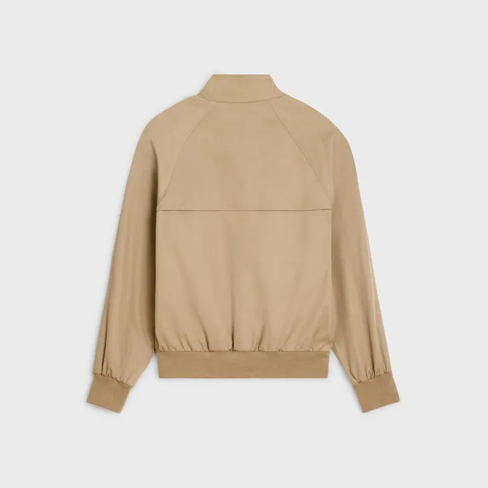 Celine Coats and Blousons TRIOMPHE BLOUSON JACKET IN TECHNICAL COTTON 8211 Beige 8211 Men