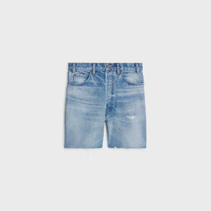 Celine Denim Wesley Shorts In Zuma Wash Denim 8211 ZUMA WASH 8211 Men