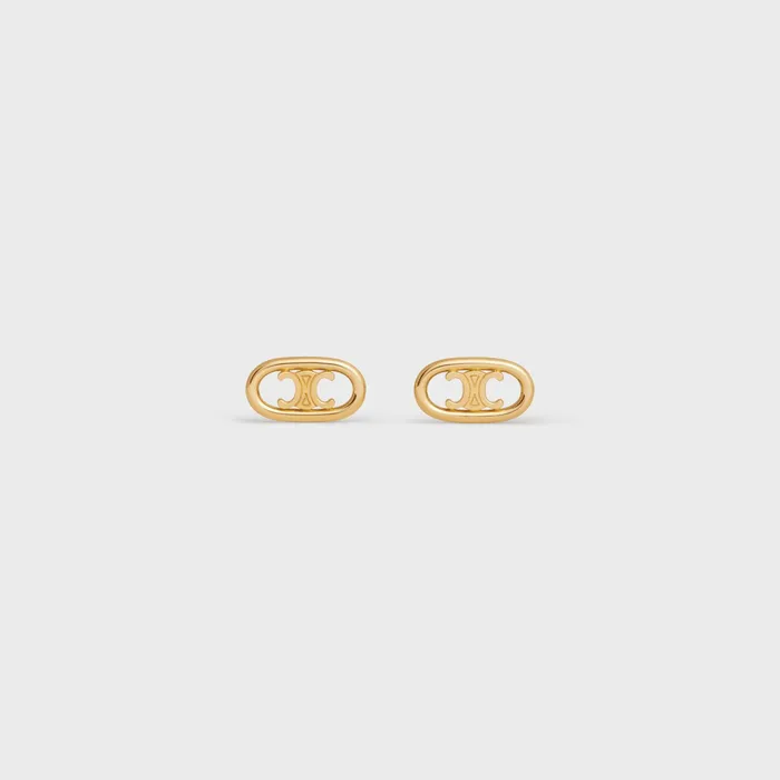 Celine Fine Jewelry Maillon Triomphe Studs In Yellow Gold 8211 Yellow Gold 8211 Women