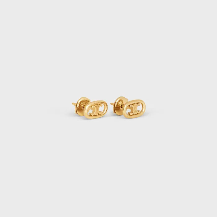 Celine Fine Jewelry Maillon Triomphe Studs In Yellow Gold 8211 Yellow Gold 8211 Women