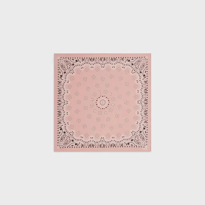 Celine Hats And Soft Accessories BANDANA IN COTTON VOILE 8211 Vintage Pink 8211 Women