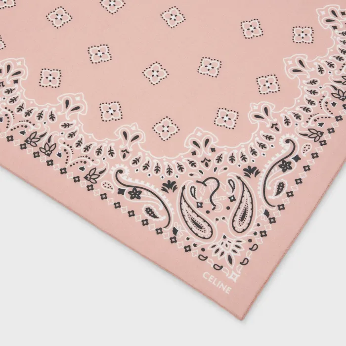 Celine Hats And Soft Accessories BANDANA IN COTTON VOILE 8211 Vintage Pink 8211 Women