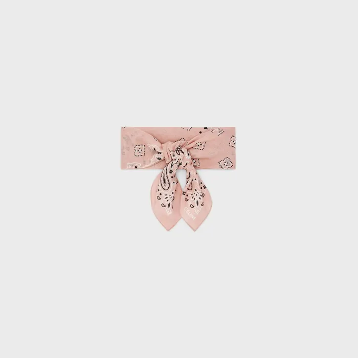 Celine Hats And Soft Accessories BANDANA IN COTTON VOILE 8211 Vintage Pink 8211 Women