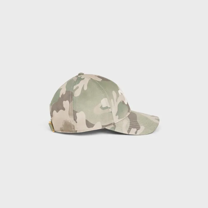 Celine Hats And Soft Accessories Baseball Cap In Camouflage Cotton 8211 Camo Clair 8211 Women