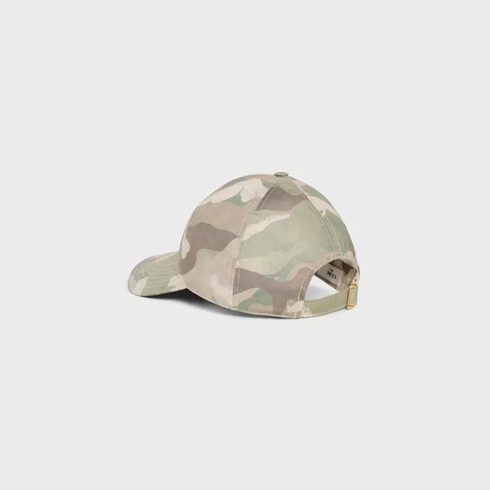 Celine Hats And Soft Accessories Baseball Cap In Camouflage Cotton 8211 Camo Clair 8211 Women