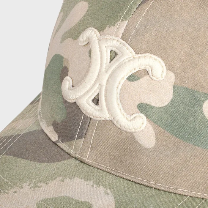 Celine Hats And Soft Accessories Baseball Cap In Camouflage Cotton 8211 Camo Clair 8211 Women