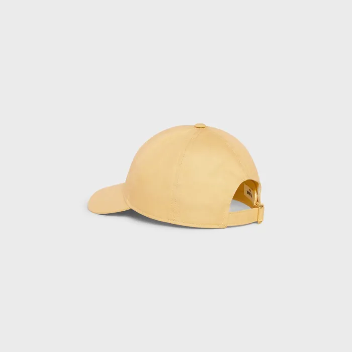 Celine Hats And Soft Accessories CELINE BASEBALL CAP IN COTTON 8211 Yellow 8211 Women