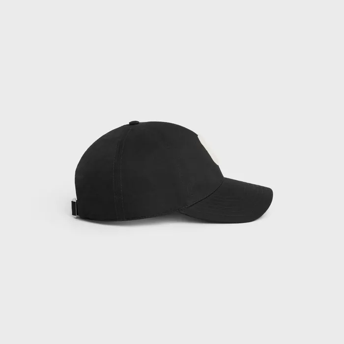 Celine Hats And Soft Accessories Initial Baseball Cap In Cotton 8211 Black 8211 Men