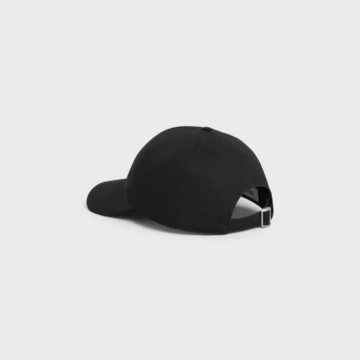 Celine Hats And Soft Accessories Initial Baseball Cap In Cotton 8211 Black 8211 Men