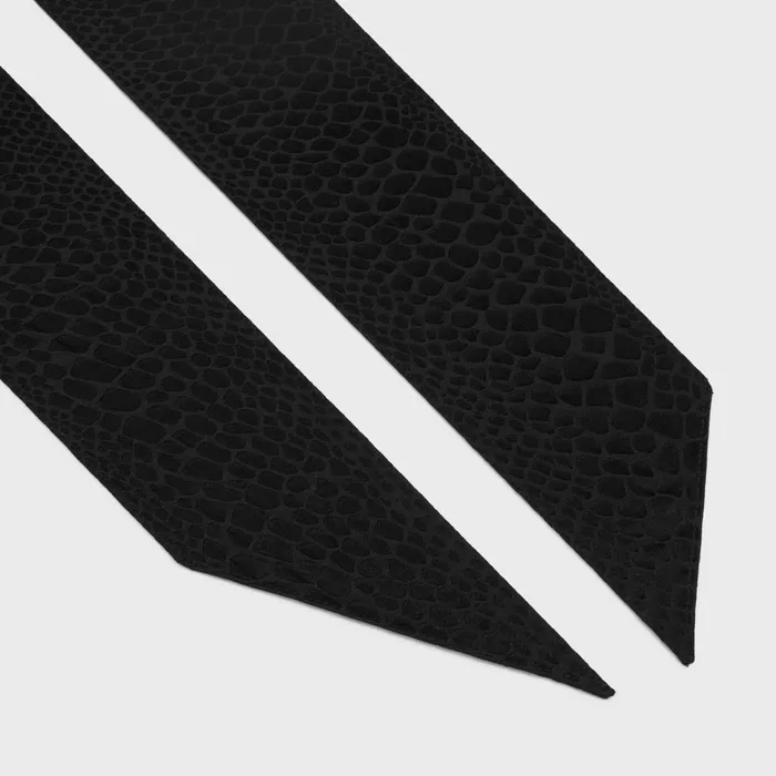 Celine Hats And Soft Accessories Lavallire Scarf In Silk Jacquard 8211 Black 8211 Men