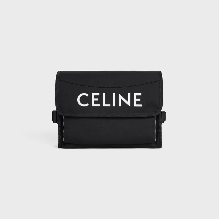 Celine Messenger Bags Small Messenger Trekking In Nylon With Celine Print 8211 Black 8211 Men Celine Messenger Bags Small Messenger Trekking In Nylon With Celine Print 8211 Black 8211 Men